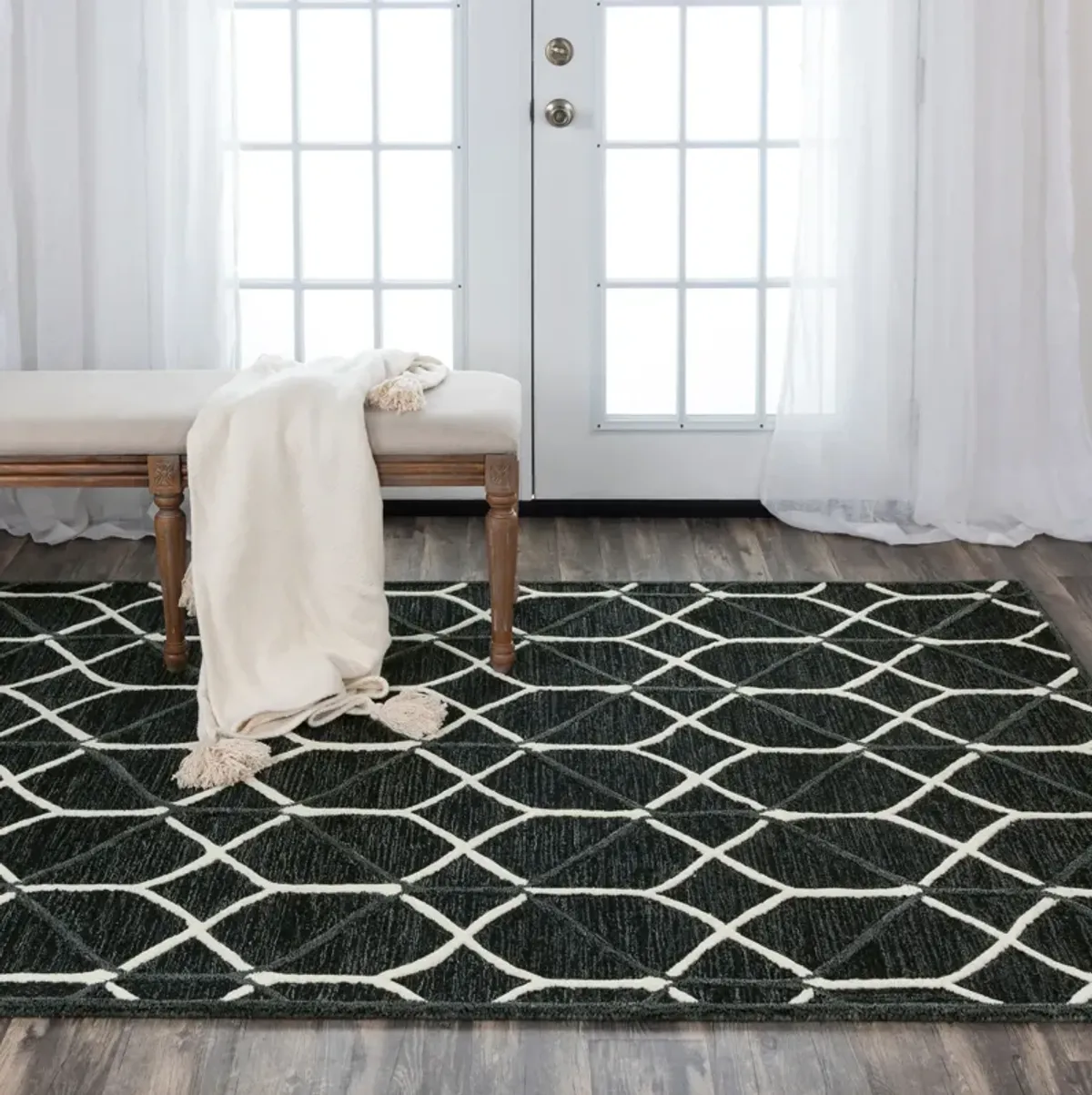 Briar 5 X 8  Area Rug - Black