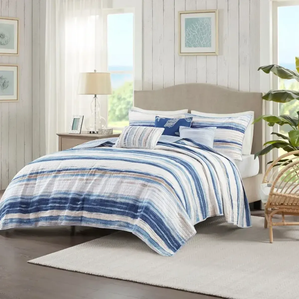 Brimsley 6-Piece Full/Queen Reversible Coverlet Set