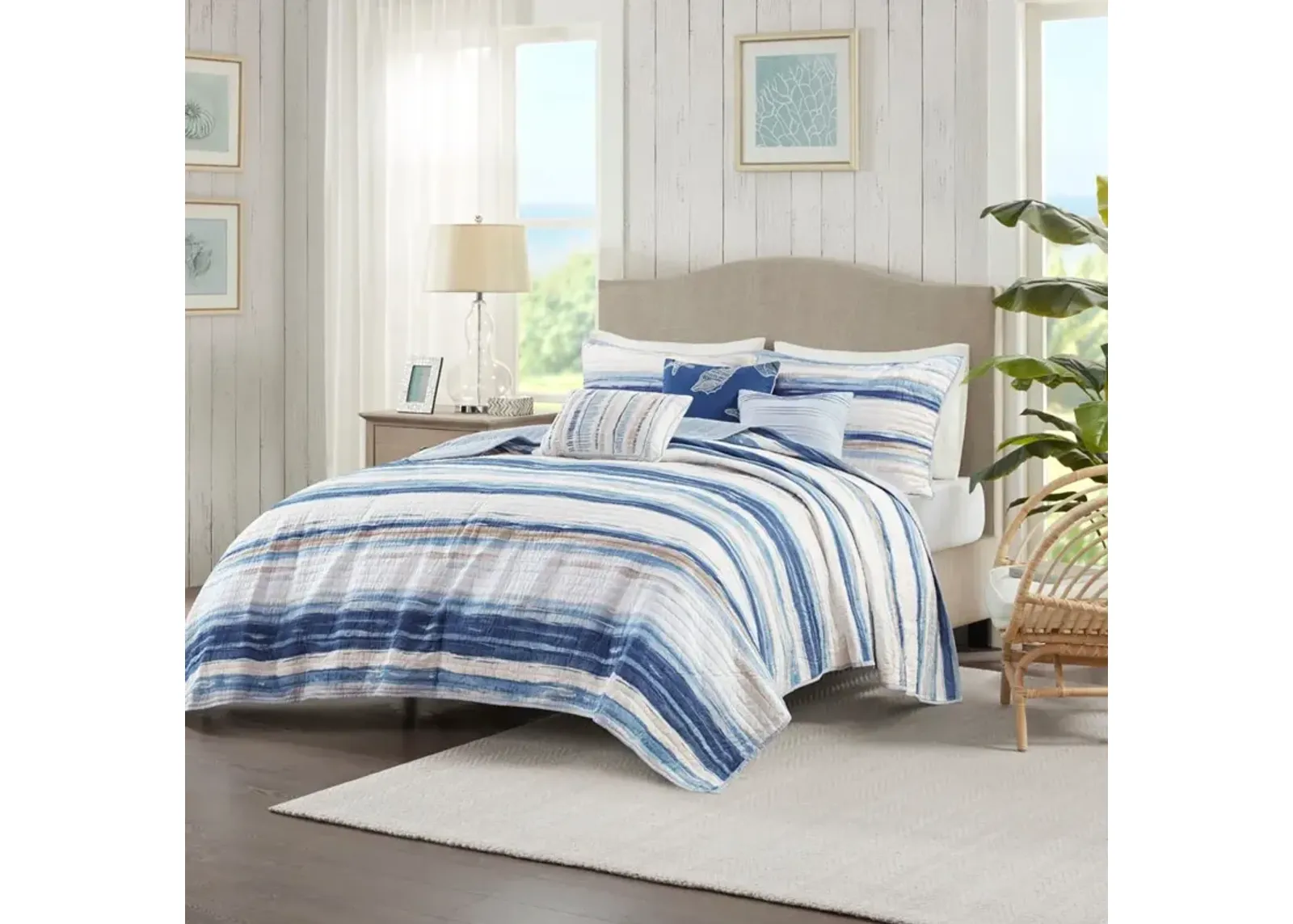 Brimsley 6-Piece Full/Queen Reversible Coverlet Set