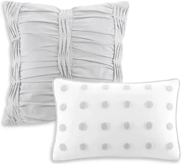 Posey Twin/TXL Comforter Set-Gray
