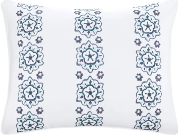 Carise Twin Comforter and Sheet Set - Blue