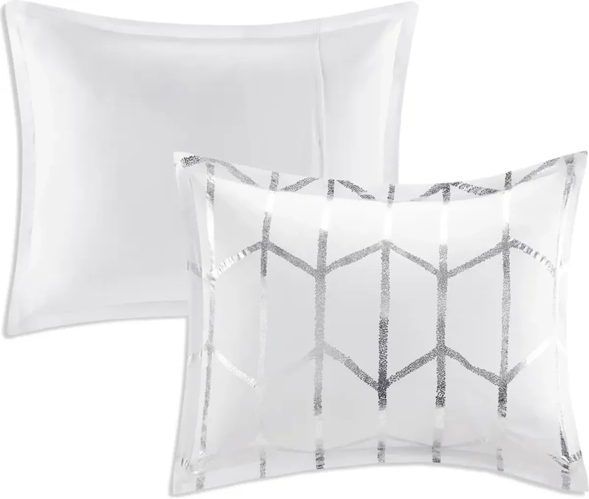 Raina King/California King Comforter Set - White