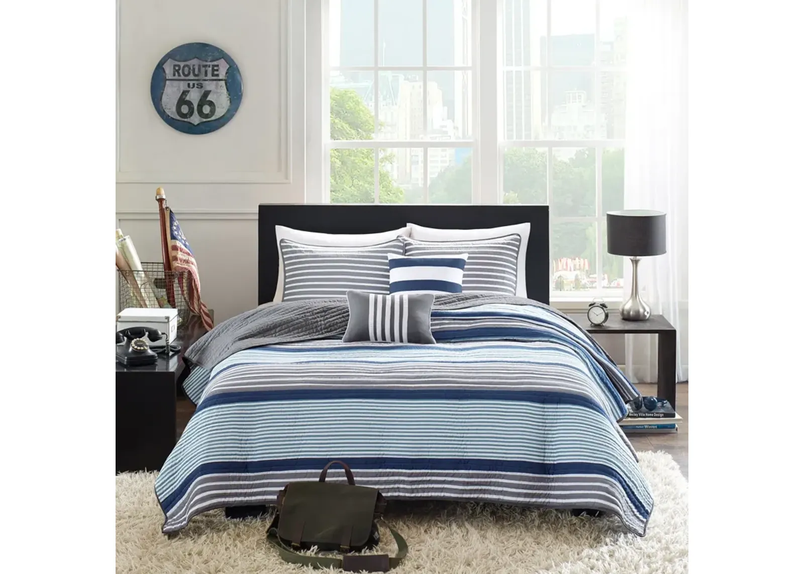 Paul Twin/Twin XL Reversible Coverlet Set