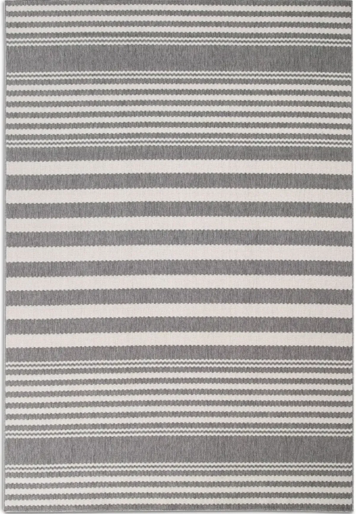 Mod Line 8 X 10 Indoor/Outdoor Area Rug - Gray