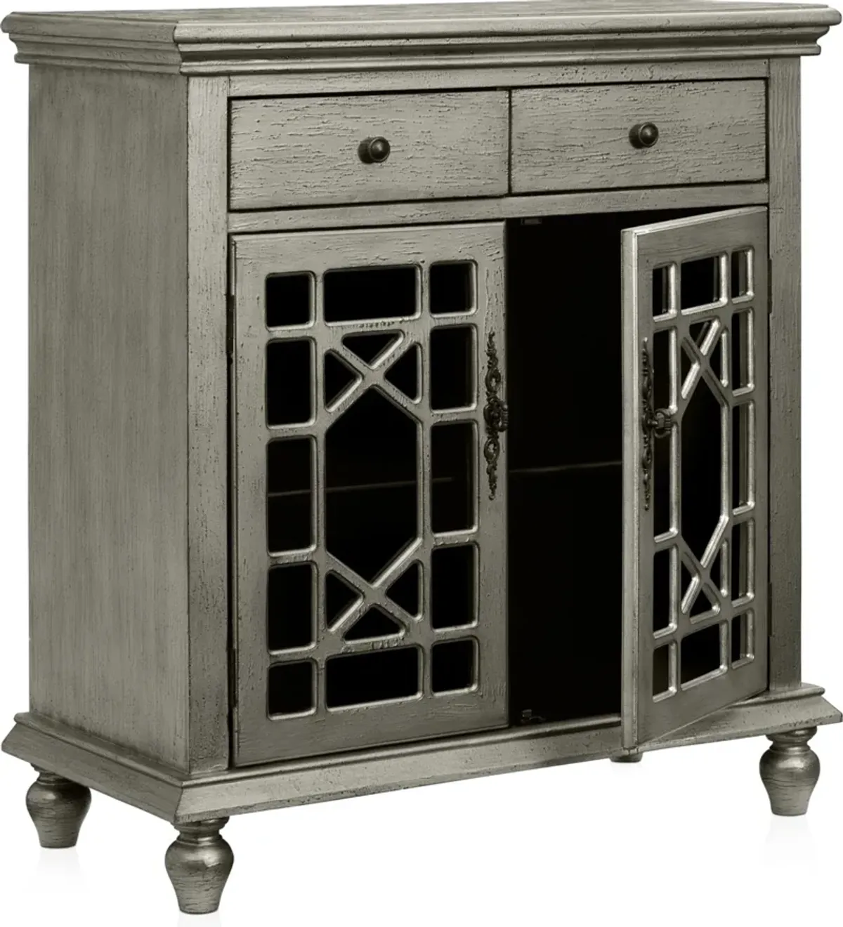 Grenoble Cabinet - Distressed Pewter