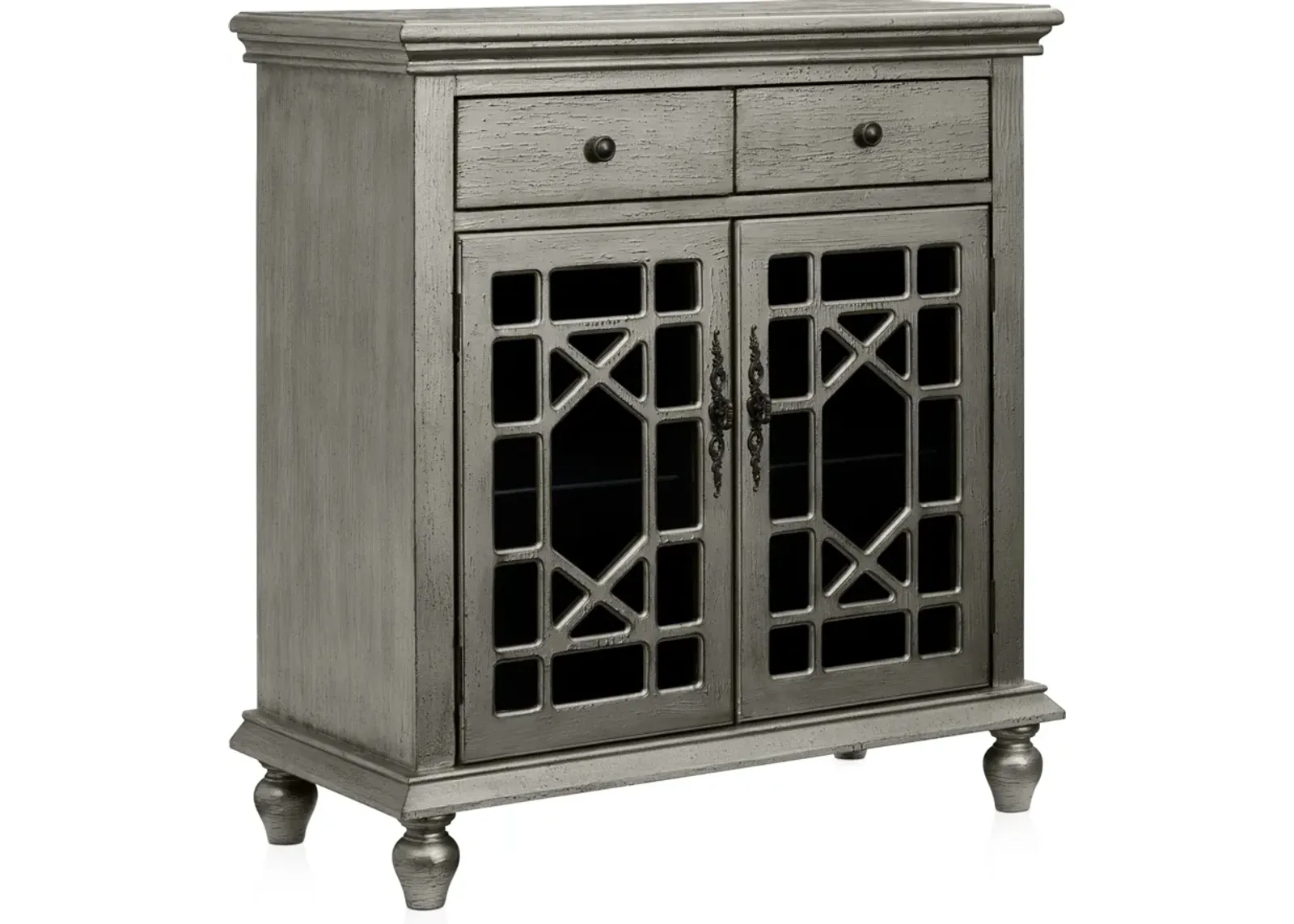 Grenoble Cabinet - Distressed Pewter