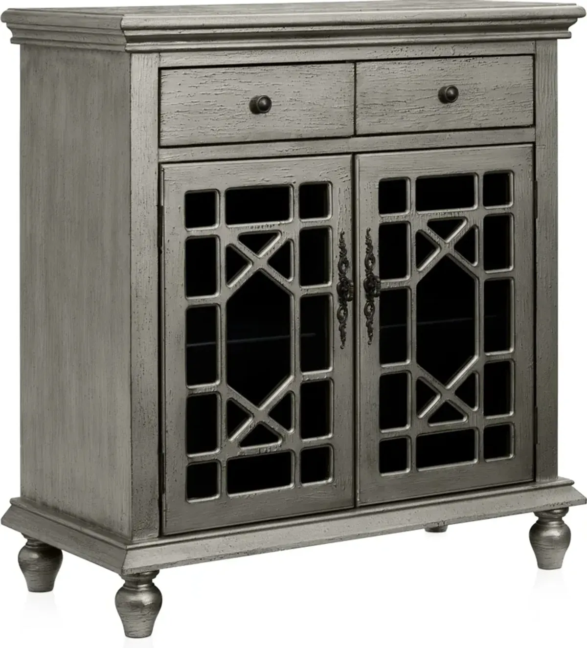 Grenoble Cabinet - Distressed Pewter