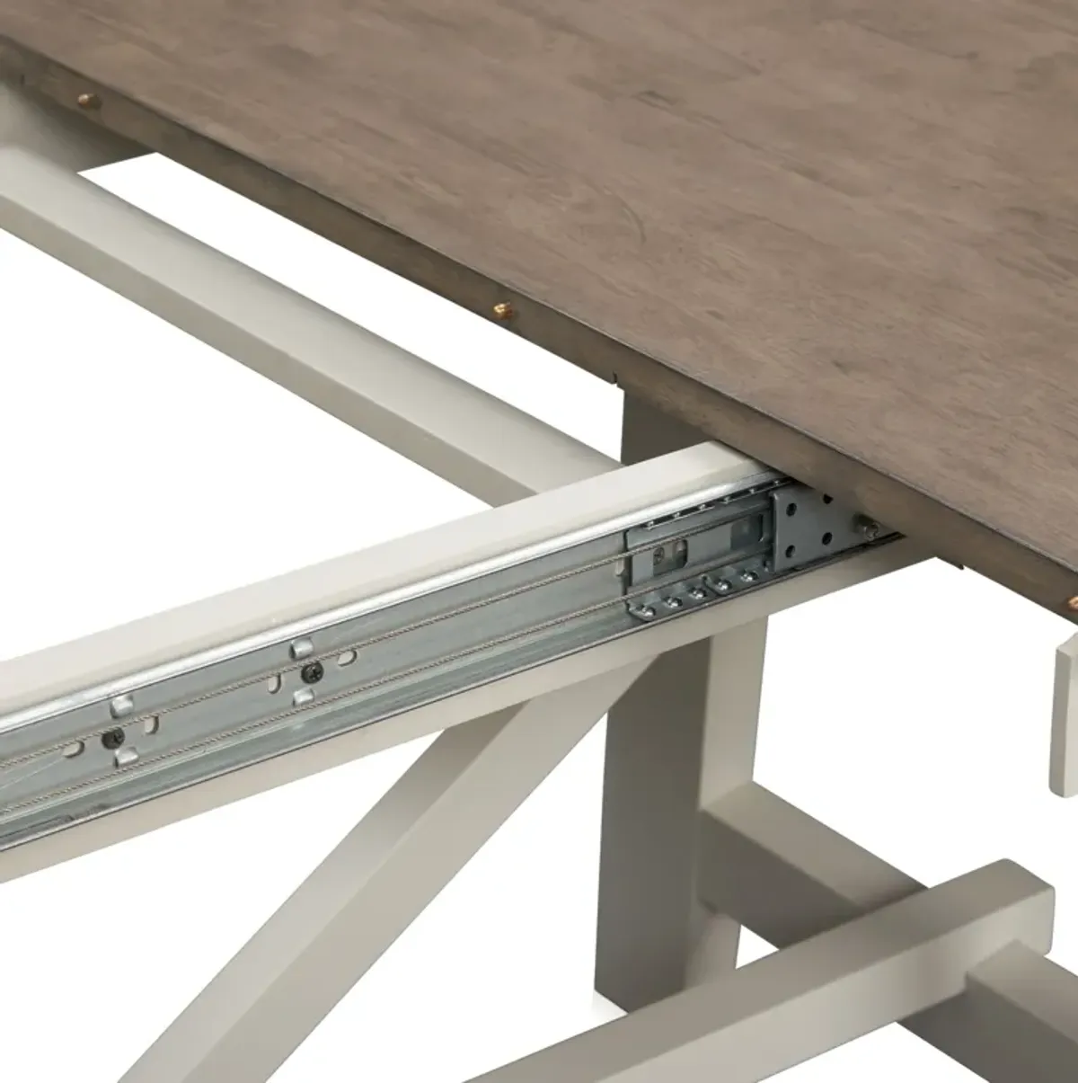 Maxwell Trestle Extendable Dining Table - Gray