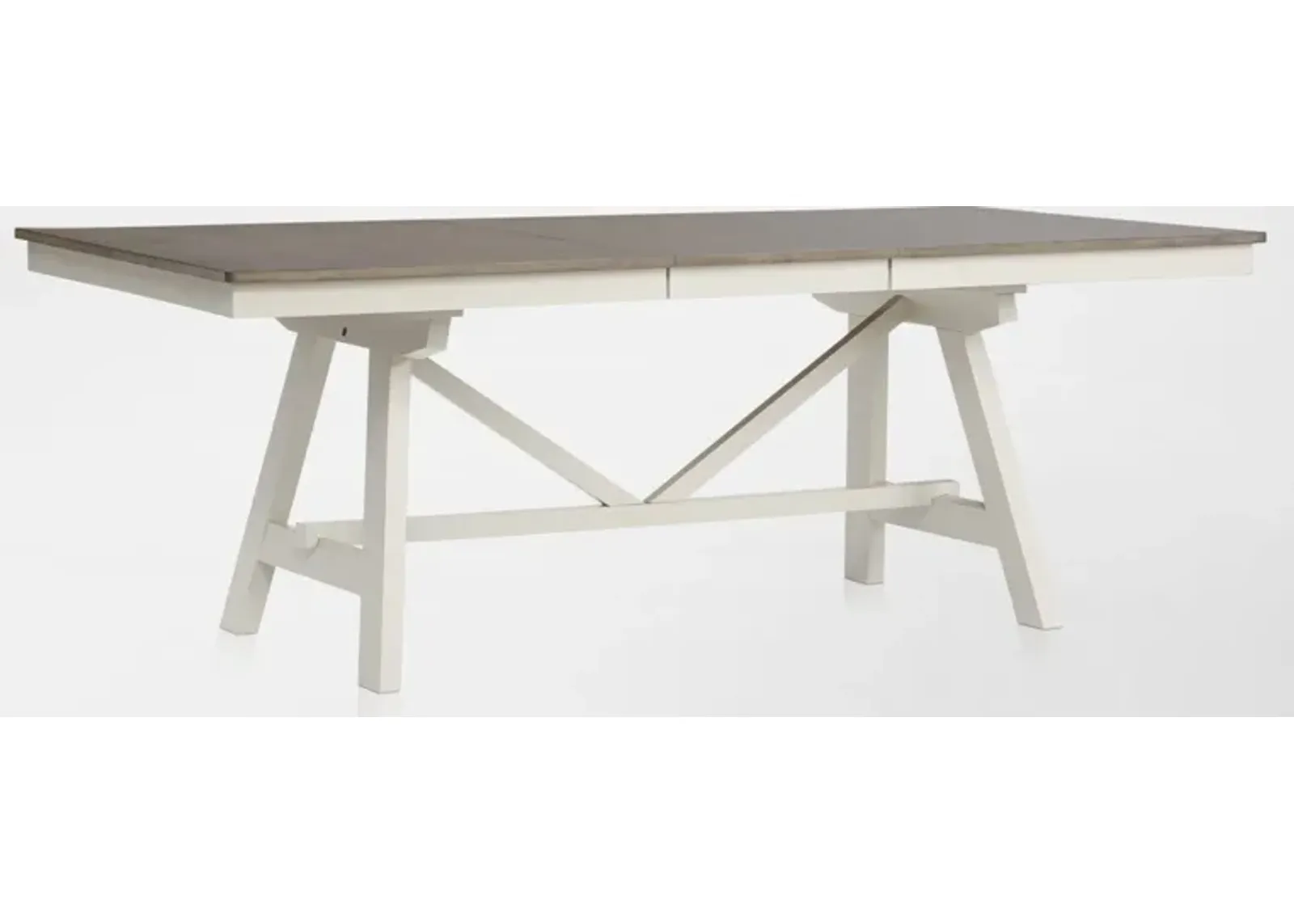 Maxwell Trestle Extendable Dining Table - Gray