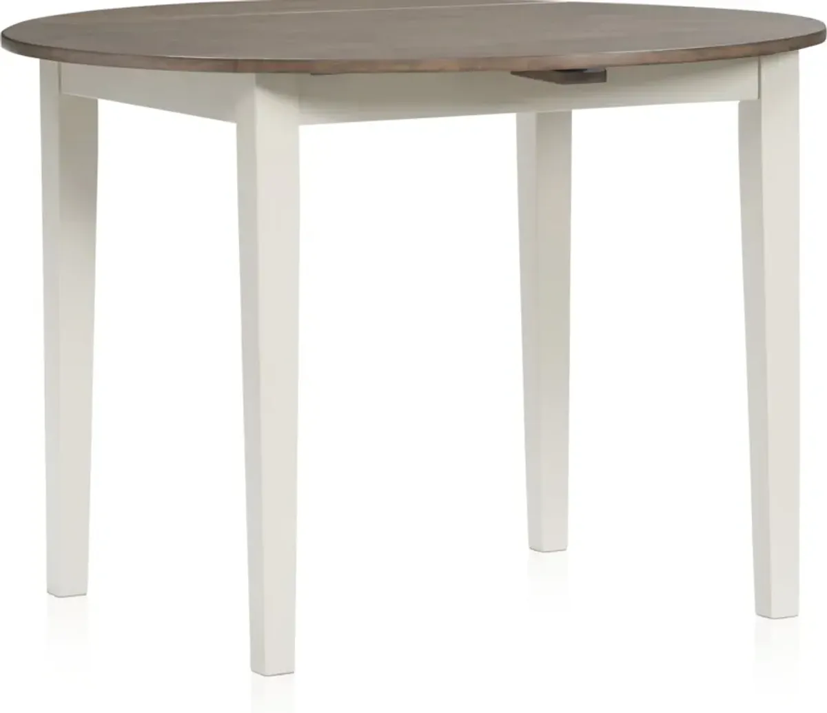 Maxwell Drop-Leaf Dining Table and 2 Chairs - Gray