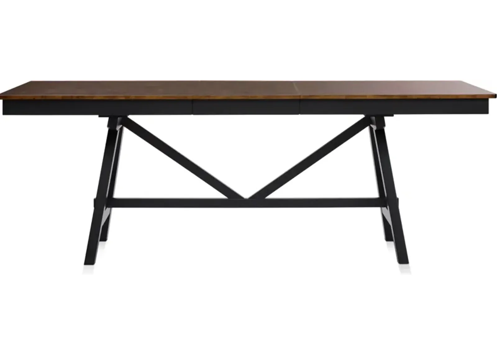 Maxwell Trestle Extendable Dining Table - Black