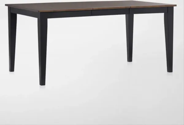 Maxwell Solid Wood Extendable Dining Table - Black