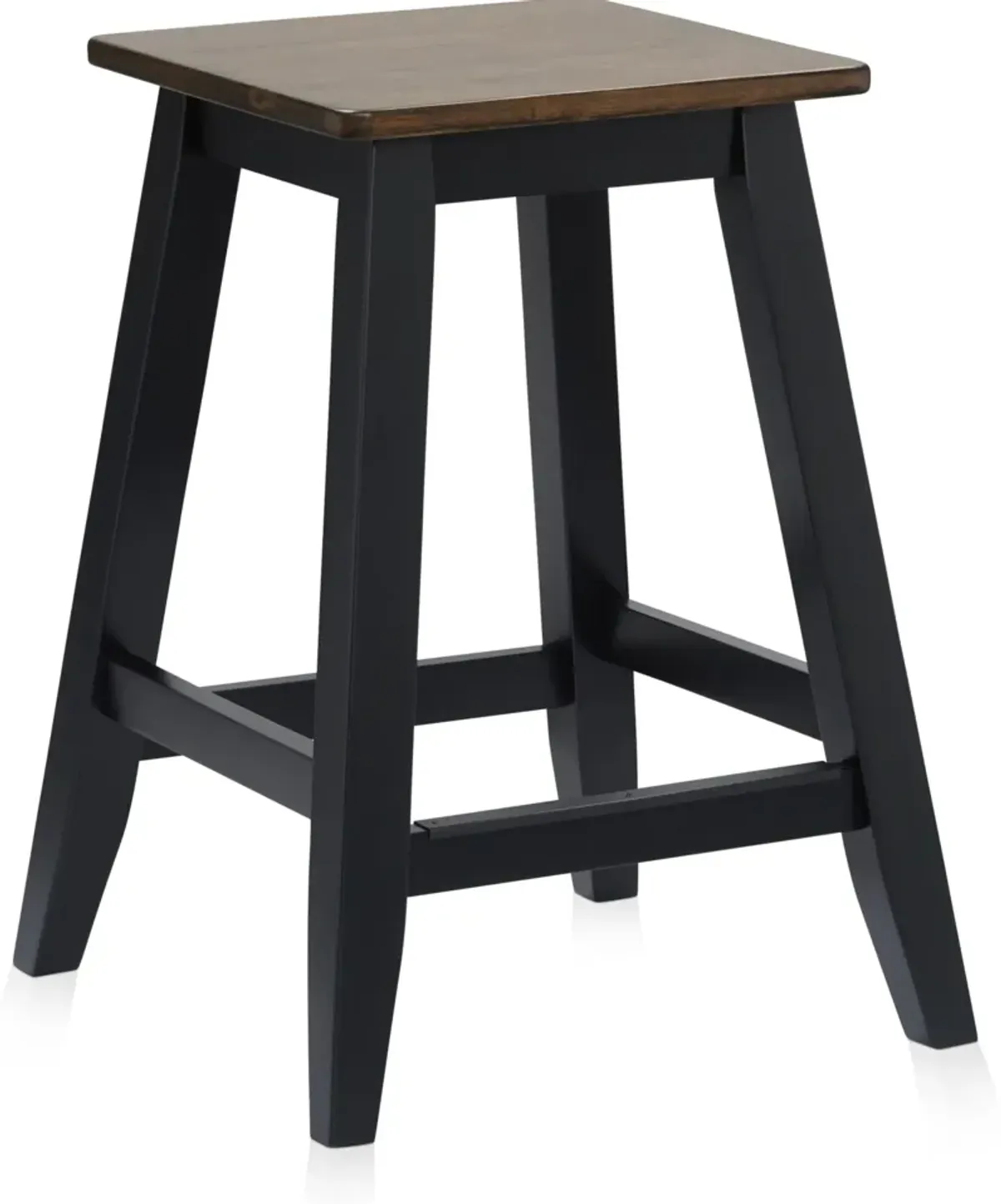 Maxwell Breakfast Bar and 2 Backless Counter Stools - Black