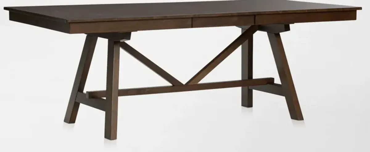 Maxwell Trestle Extendable Dining Table - Hickory