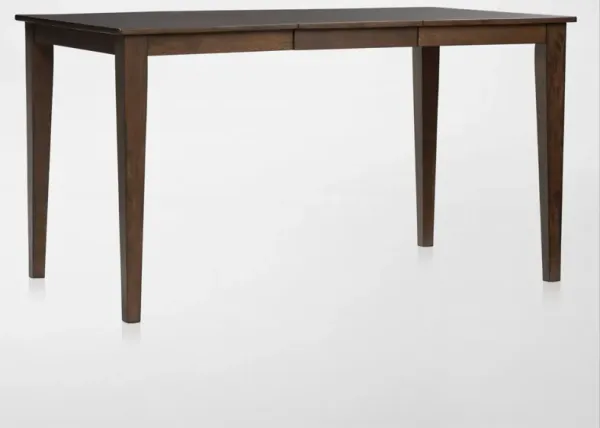 Maxwell Solid Wood Counter-Height Extendable Dining Table - Hickory