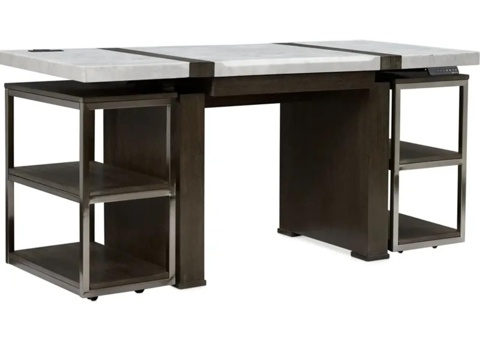 Harper Adjustable Desk With Shelving