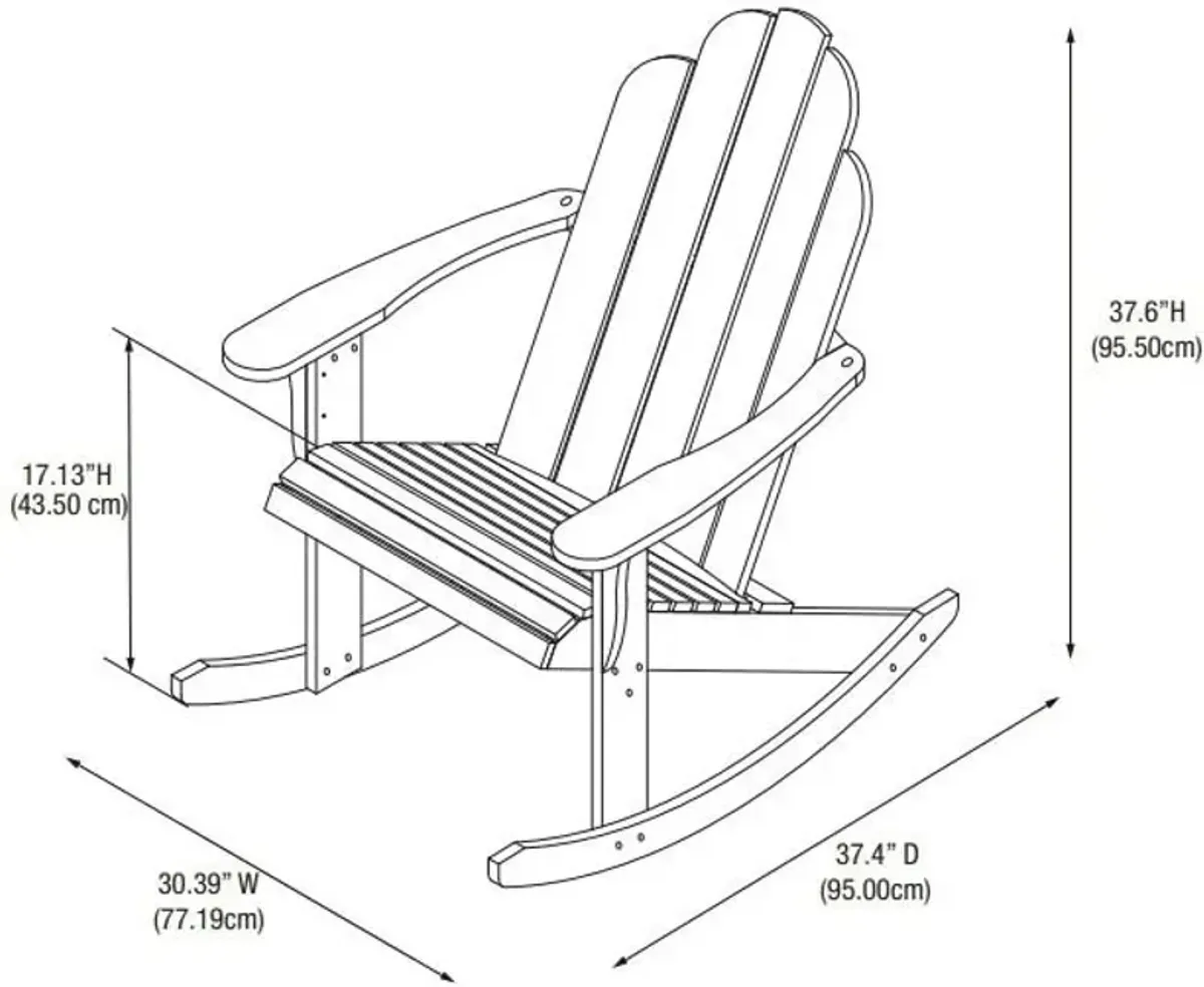 Hampton Beach Outdoor Adirondack Rocker