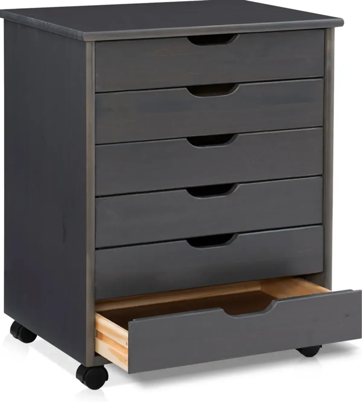 Bonnie Wide Storage Cart - Gray