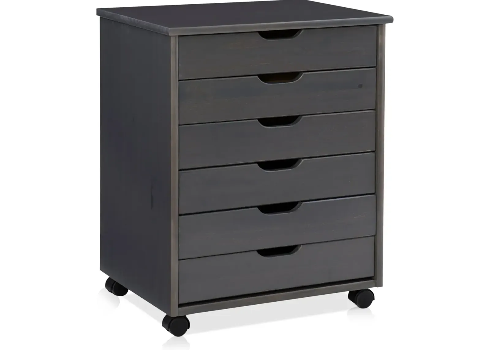 Bonnie Wide Storage Cart - Gray