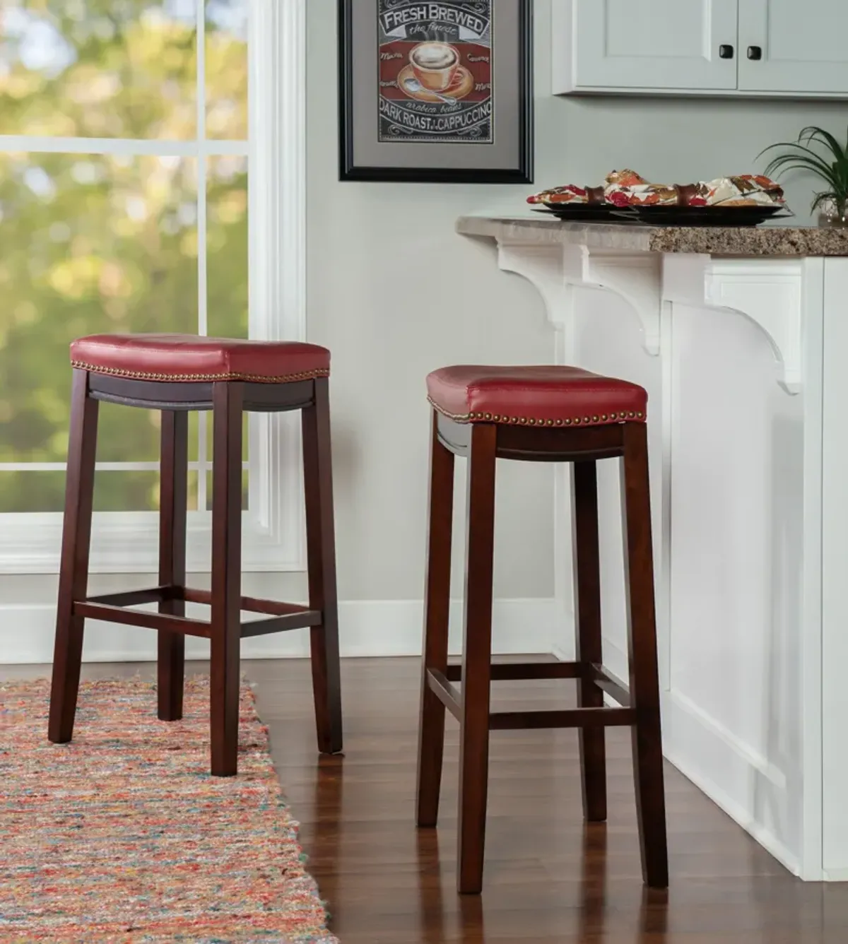 Wilcox Bar Stool - Red