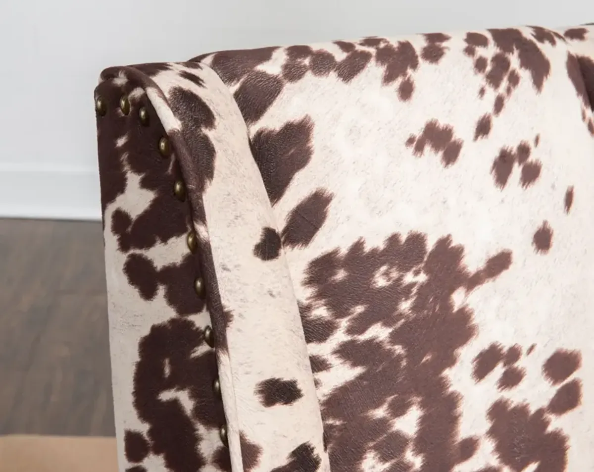 Lainey Office Chair - Cow Print