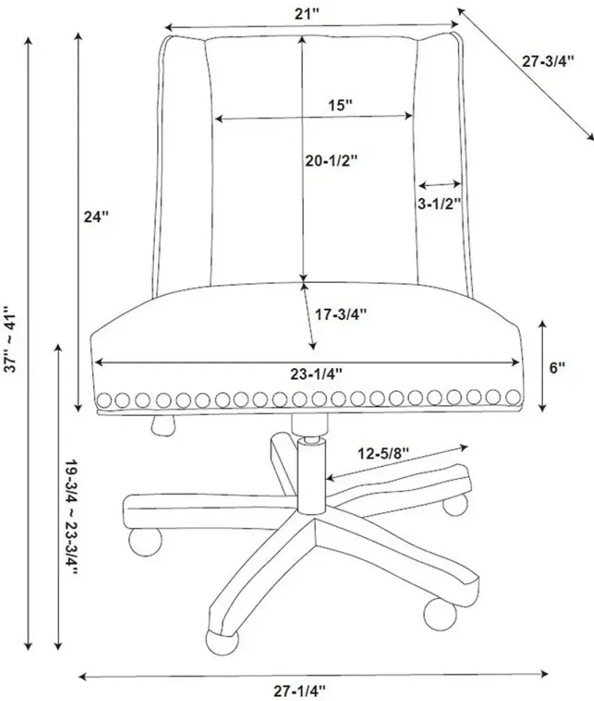 Lainey Office Chair - Cow Print