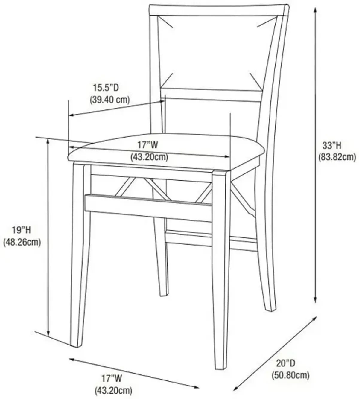 Marjorie Set of 2 Folding Chairs