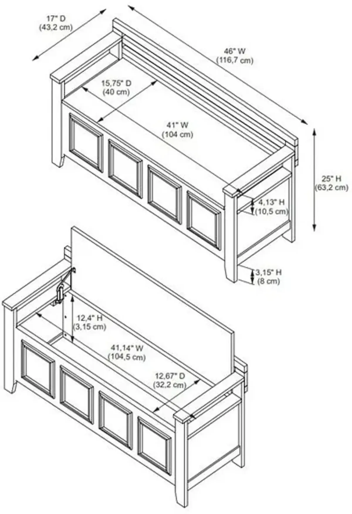 Wylie Storage Bench