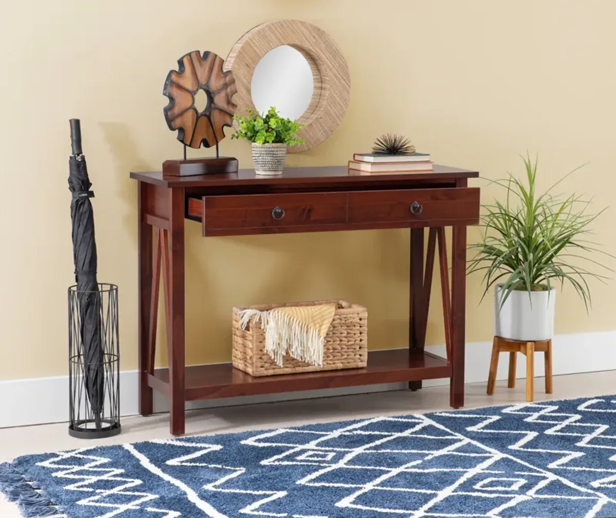 Kayden Console Table - Brown