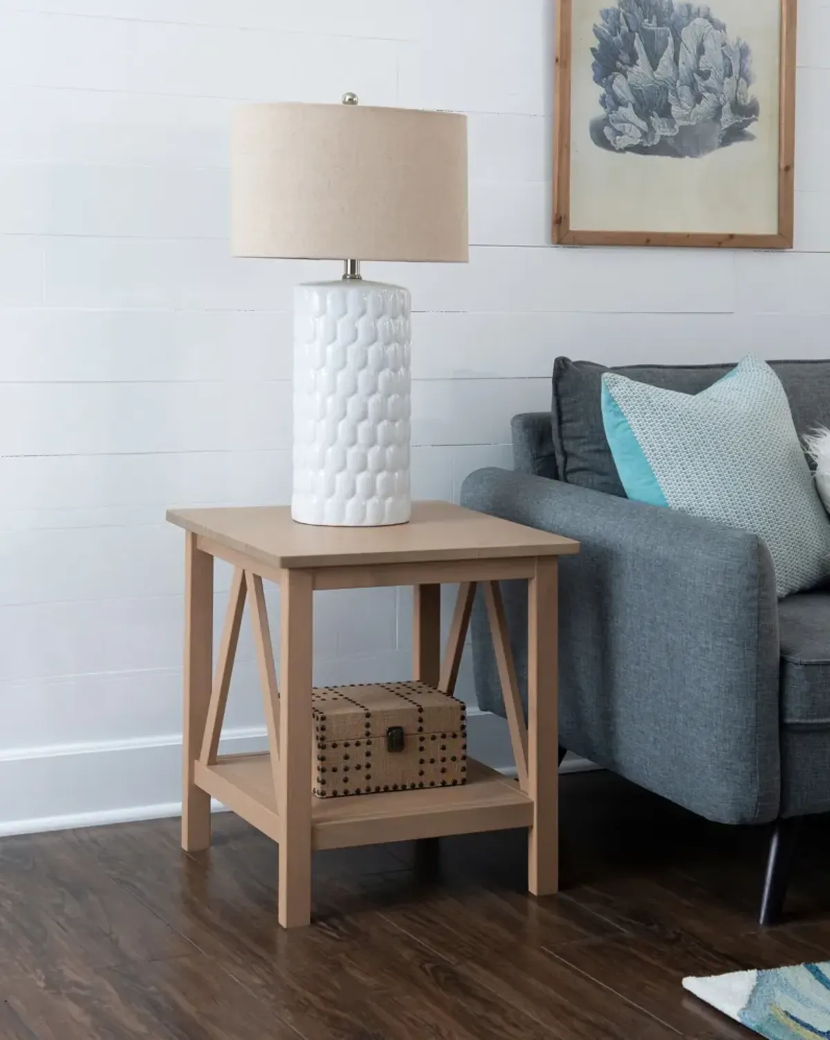 Kayden End Table - Beige