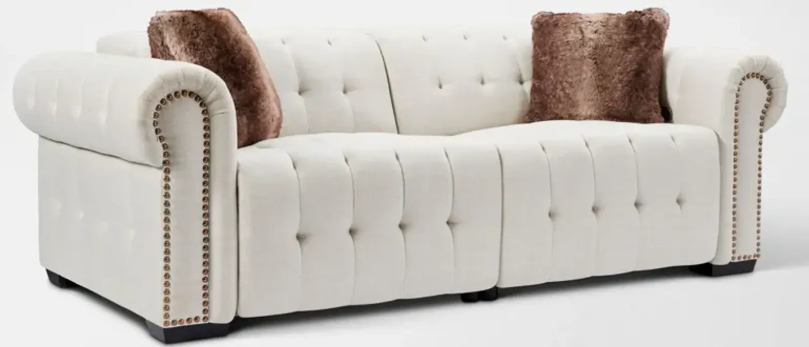 Windsor Park 2-Piece Dual-Power Reclining Sofa - Ivory