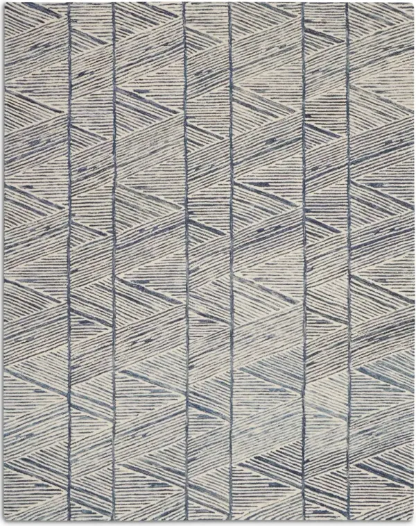 Berlin 5' x 7' Area Rug - White/Blue