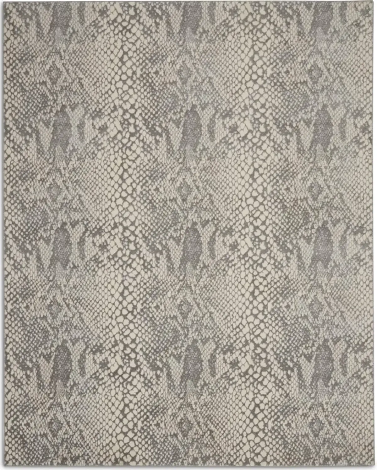 Sansa 8' x 10' Area Rug - Ivory/Gray