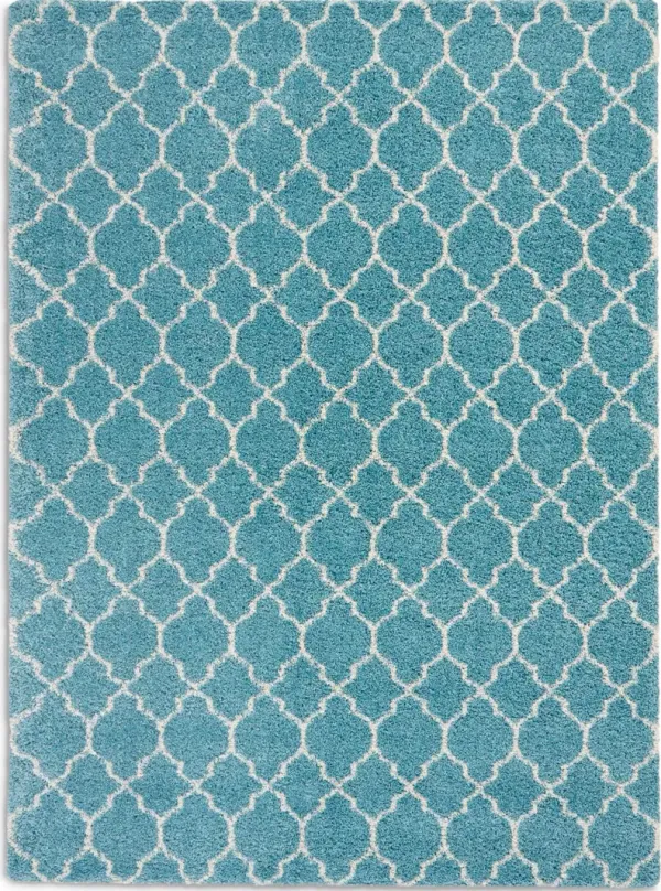 Milano 8' x 11' Area Rug - Aqua
