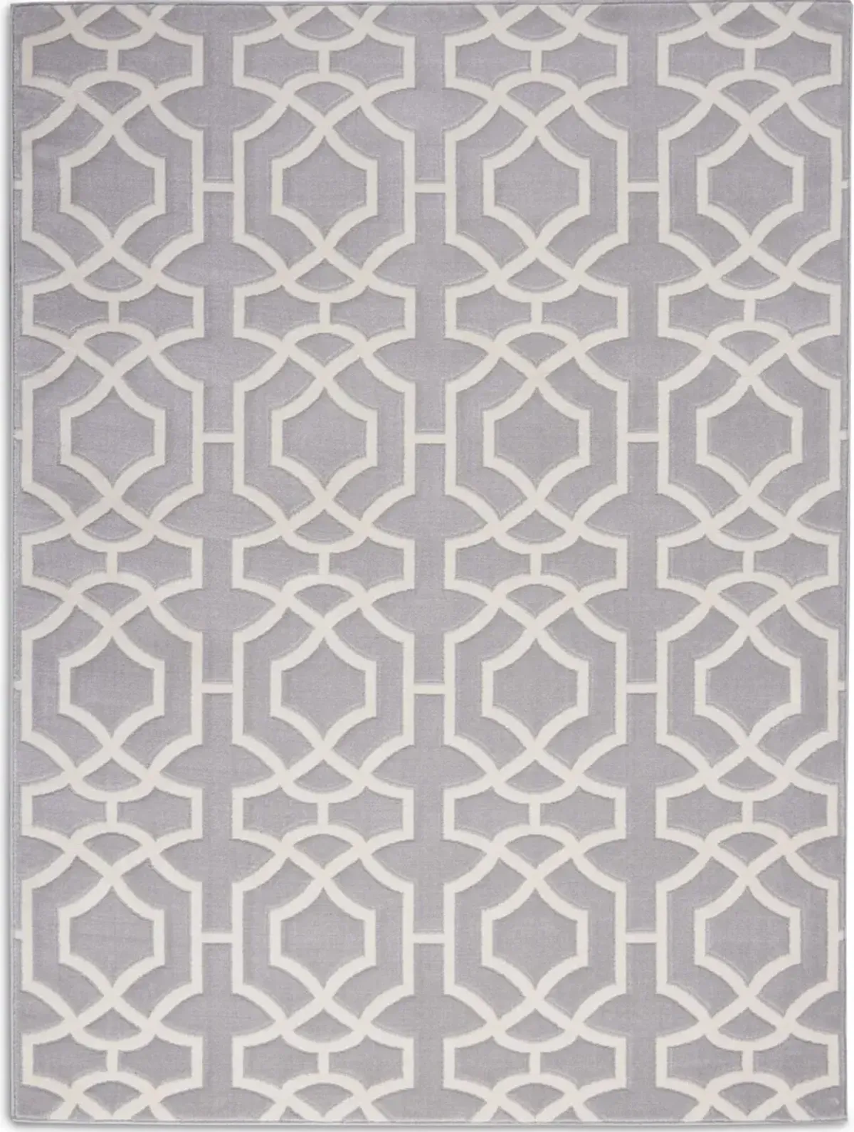 Holly 8' x 10' Area Rug - Gray/White