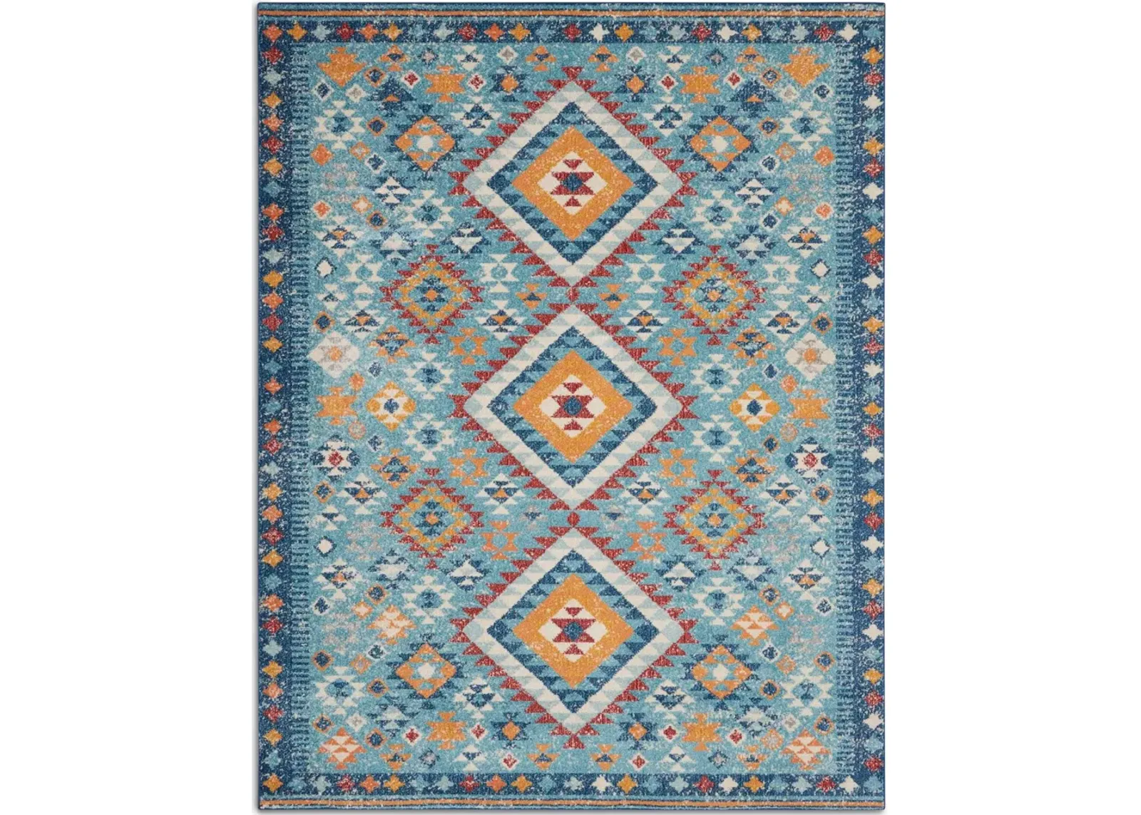 Tralee 5' x 7' Area Rug - Blue Multicolor