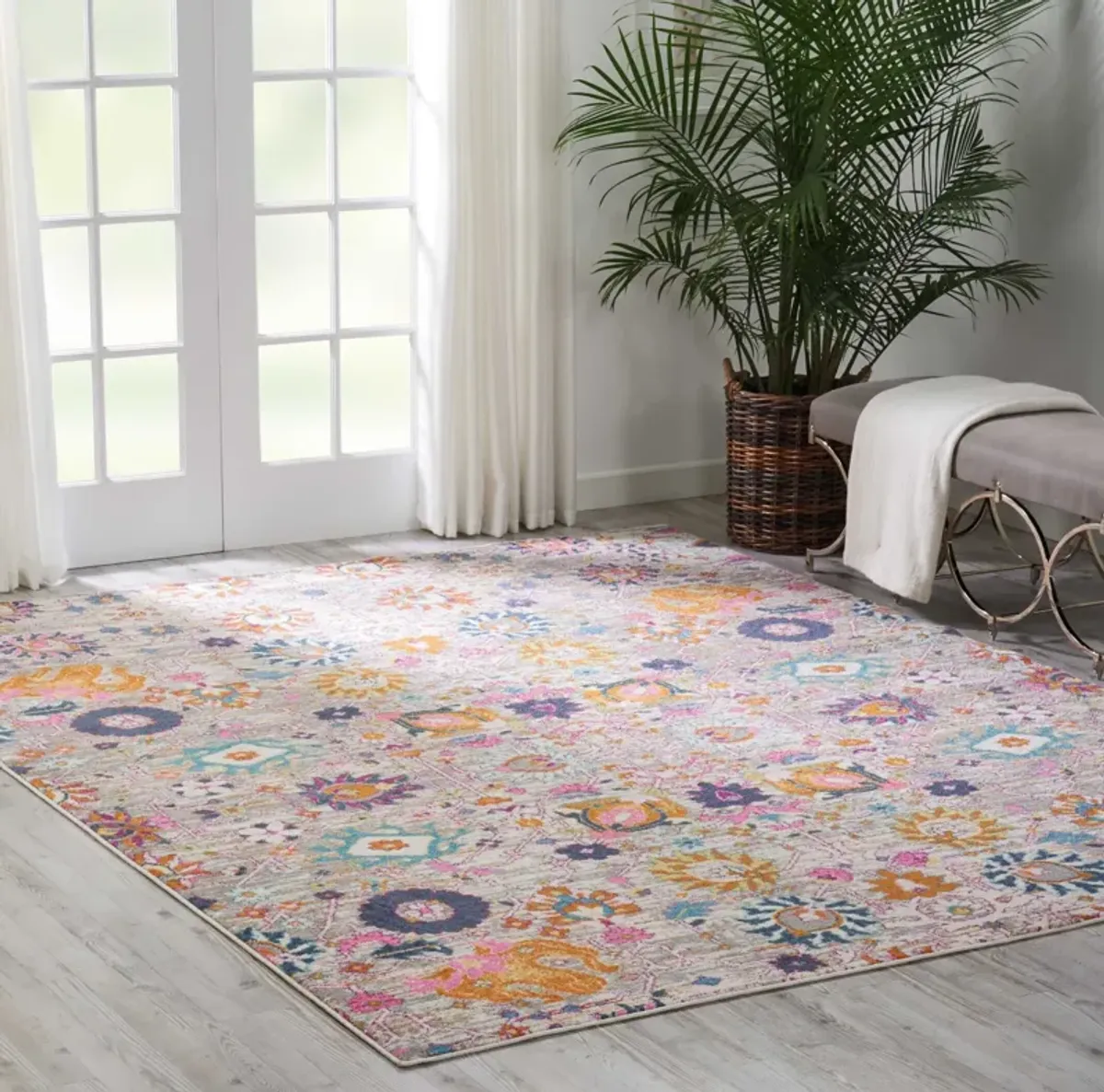 Tralee 5' x 7' Area Rug - Silver