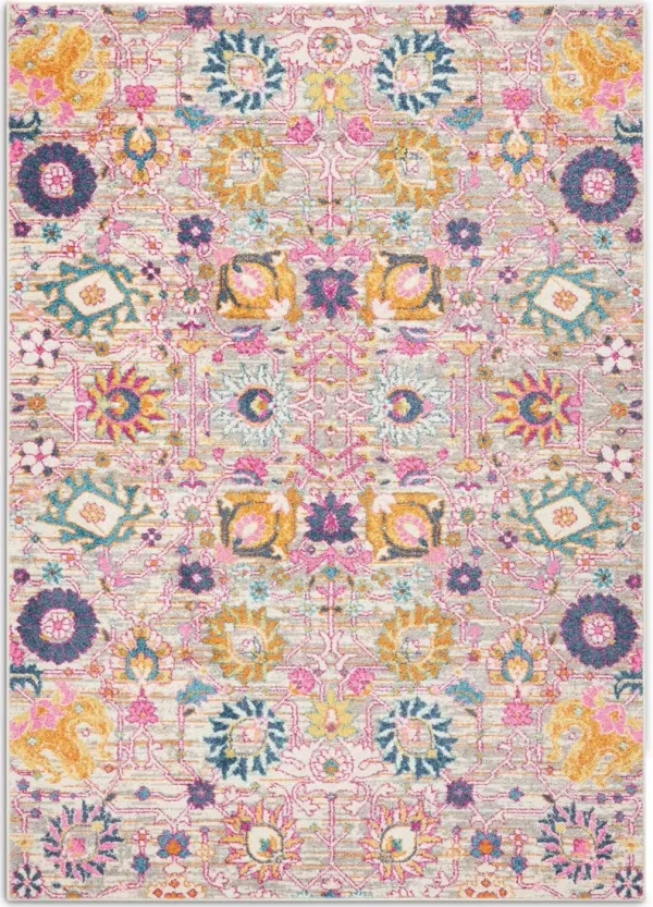 Tralee 5' x 7' Area Rug - Silver