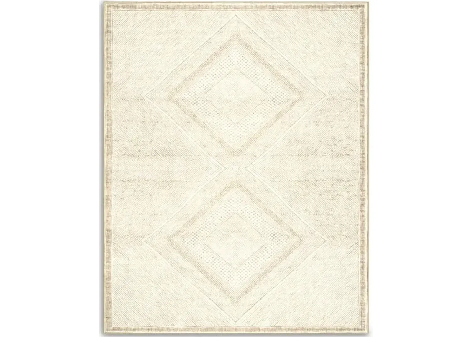 Bram 5' x 8' Area Rug-Gold Diamonds