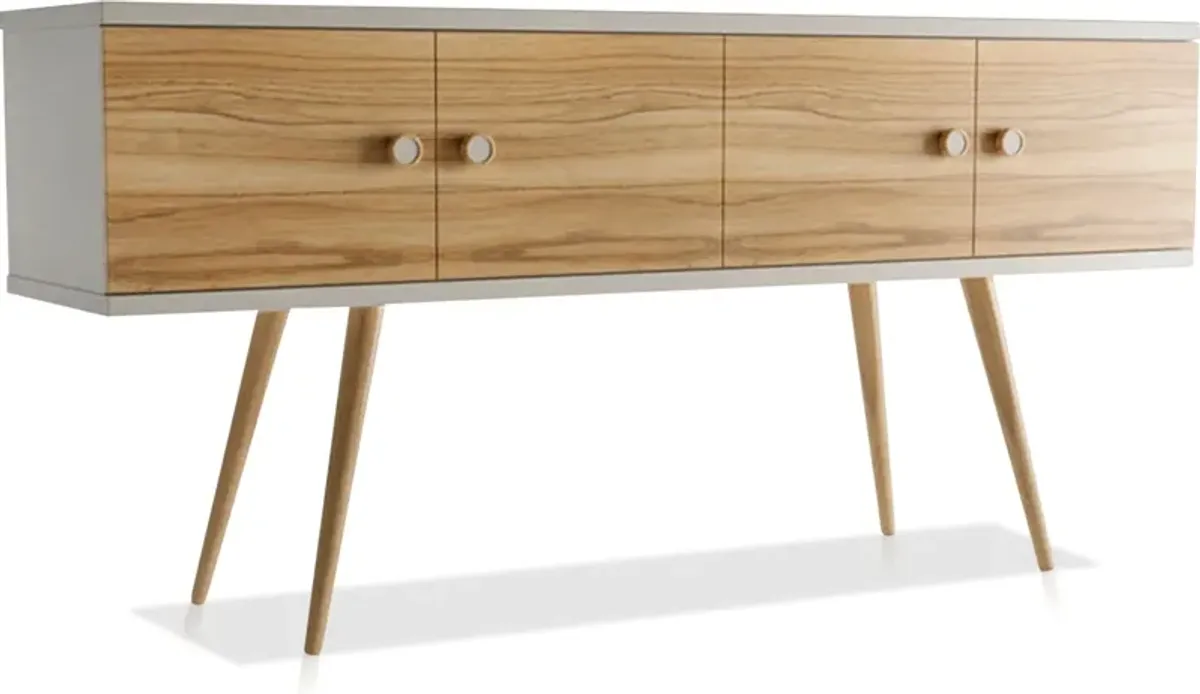 Belgrade Sideboard - Off-White/Cinnamon