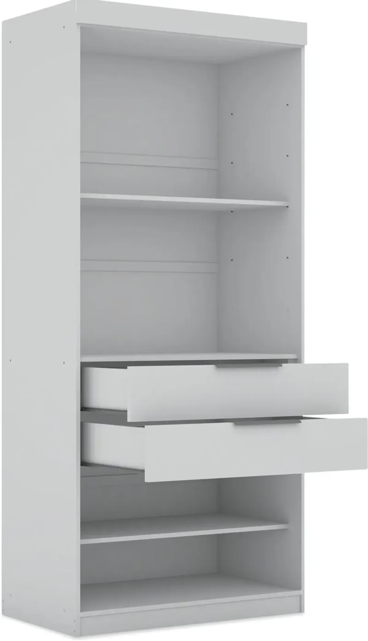 Cornell Open Section Closet - White