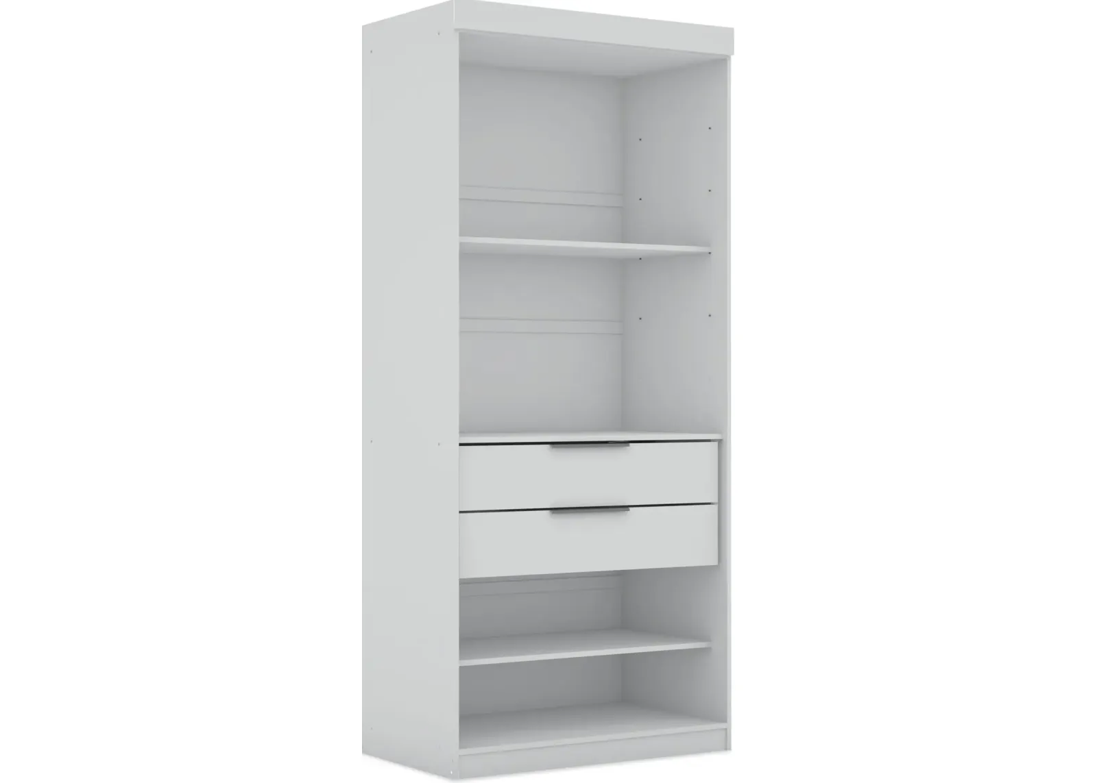 Cornell Open Section Closet - White