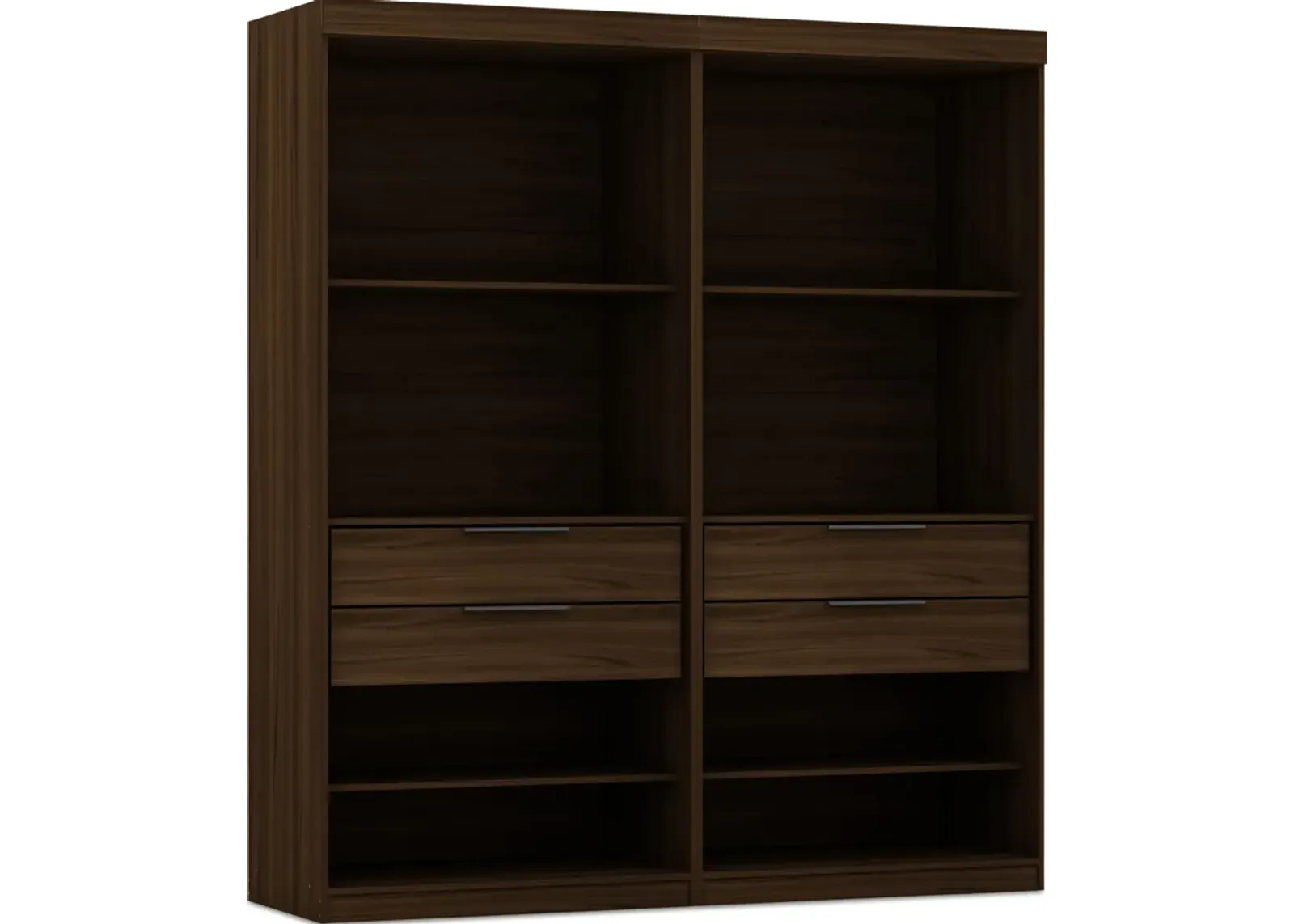 Cornell Set of 2 Open Closets - Brown