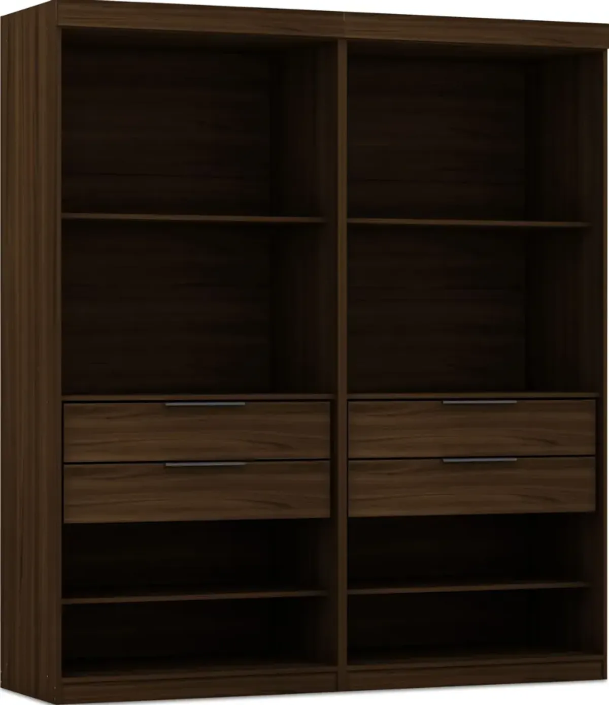 Cornell Set of 2 Open Closets - Brown