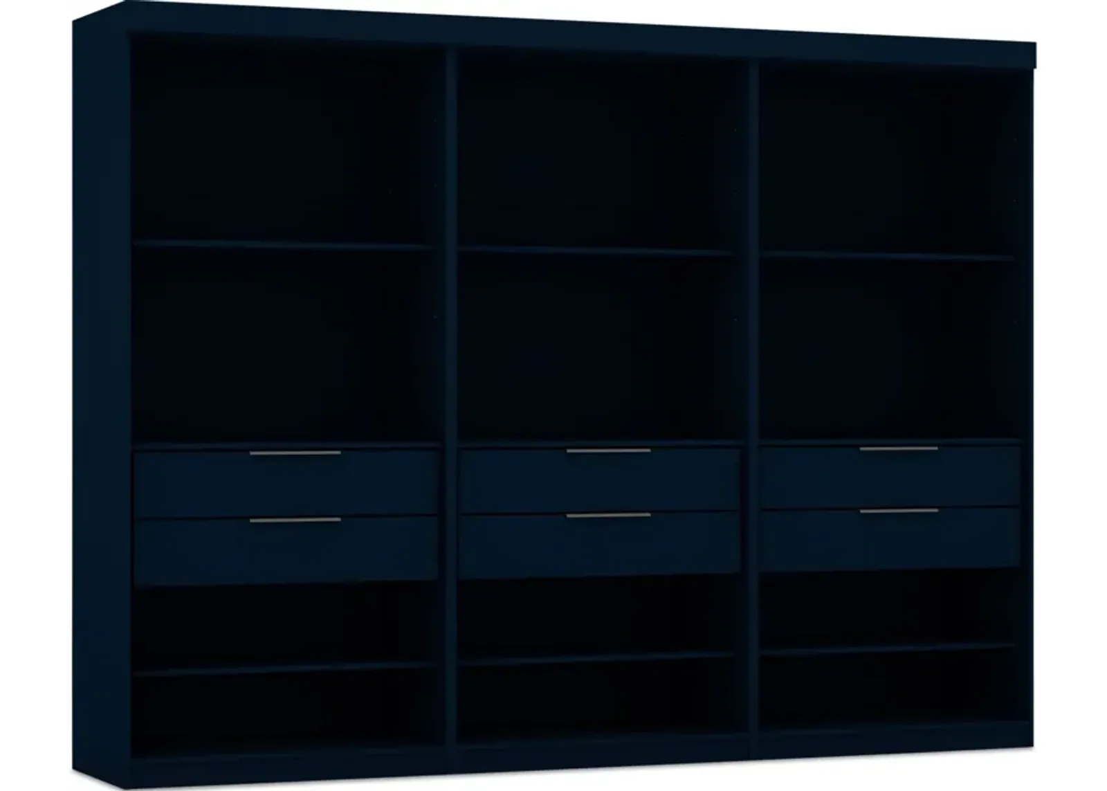 Cornell Set of 3 Open Closets - Blue