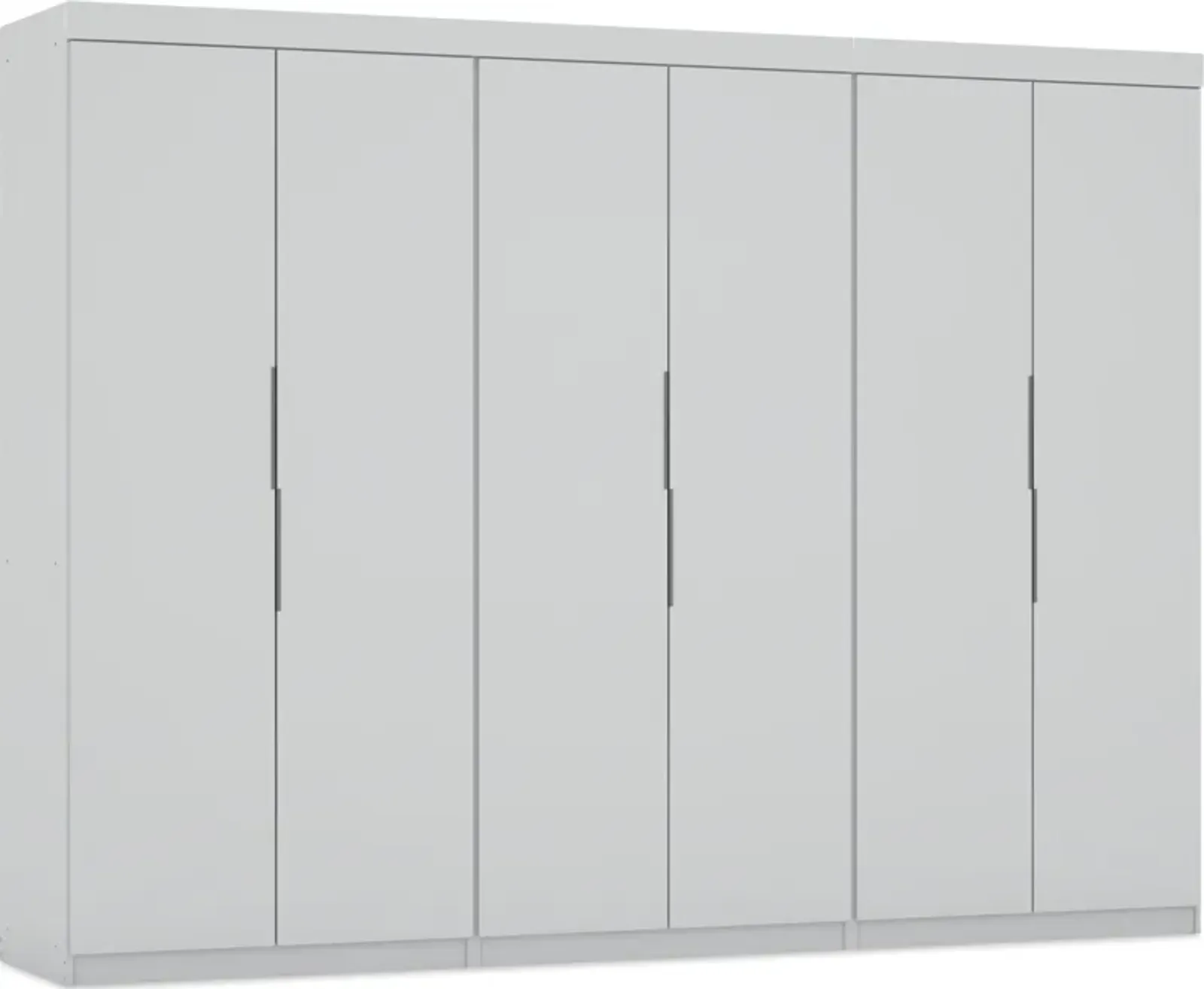 Cornell Set of 3 Wardrobe Closets - White