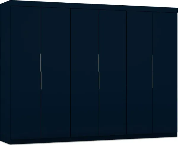 Cornell Set of 3 Wardrobe Closets - Blue