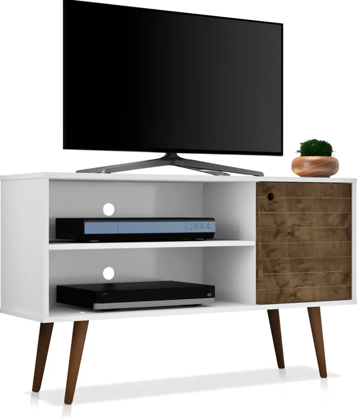 Webb 43" TV Stand - White/Brown