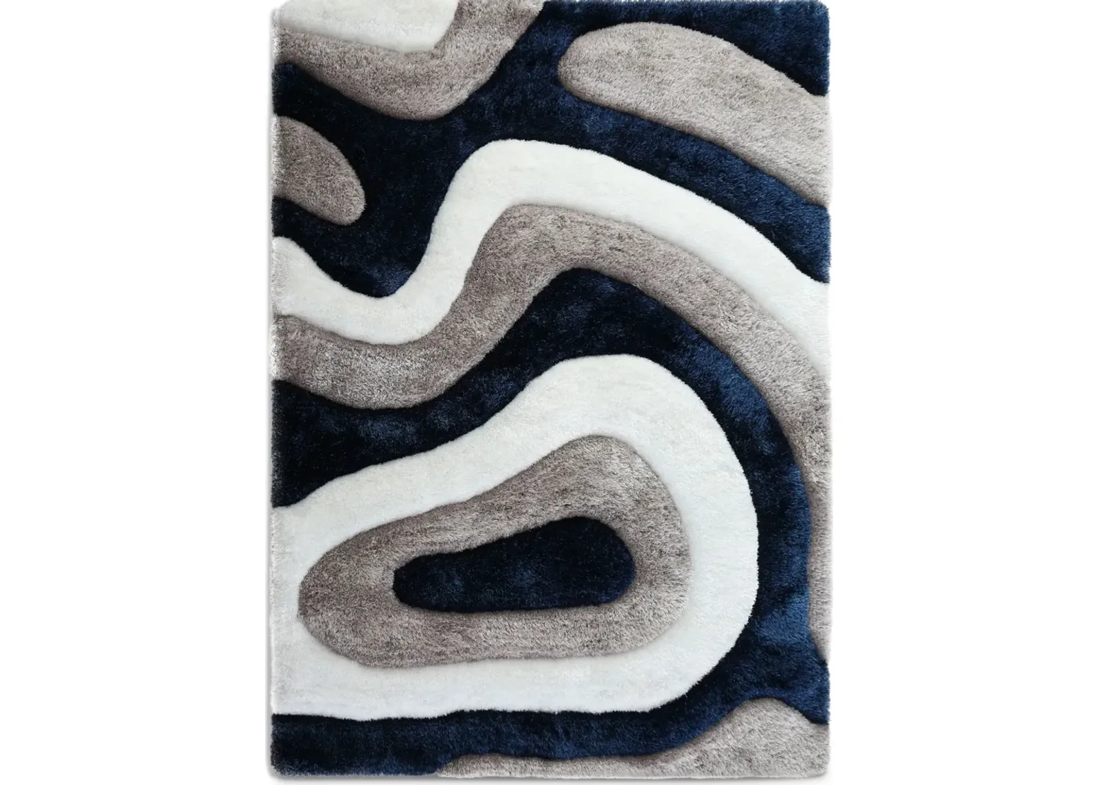 Bayou 5' x 7' Area Rug - Blue/White