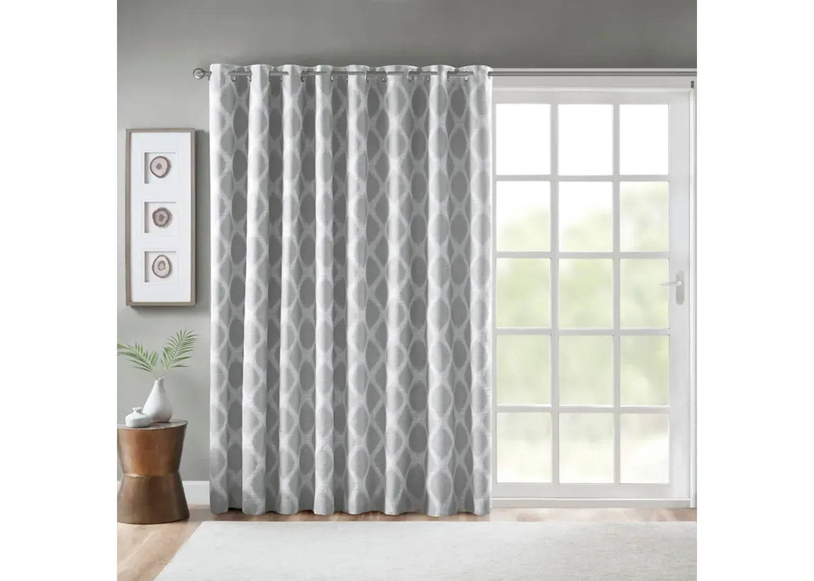 Oswego 84" Blackout Patio Curtain - Gray